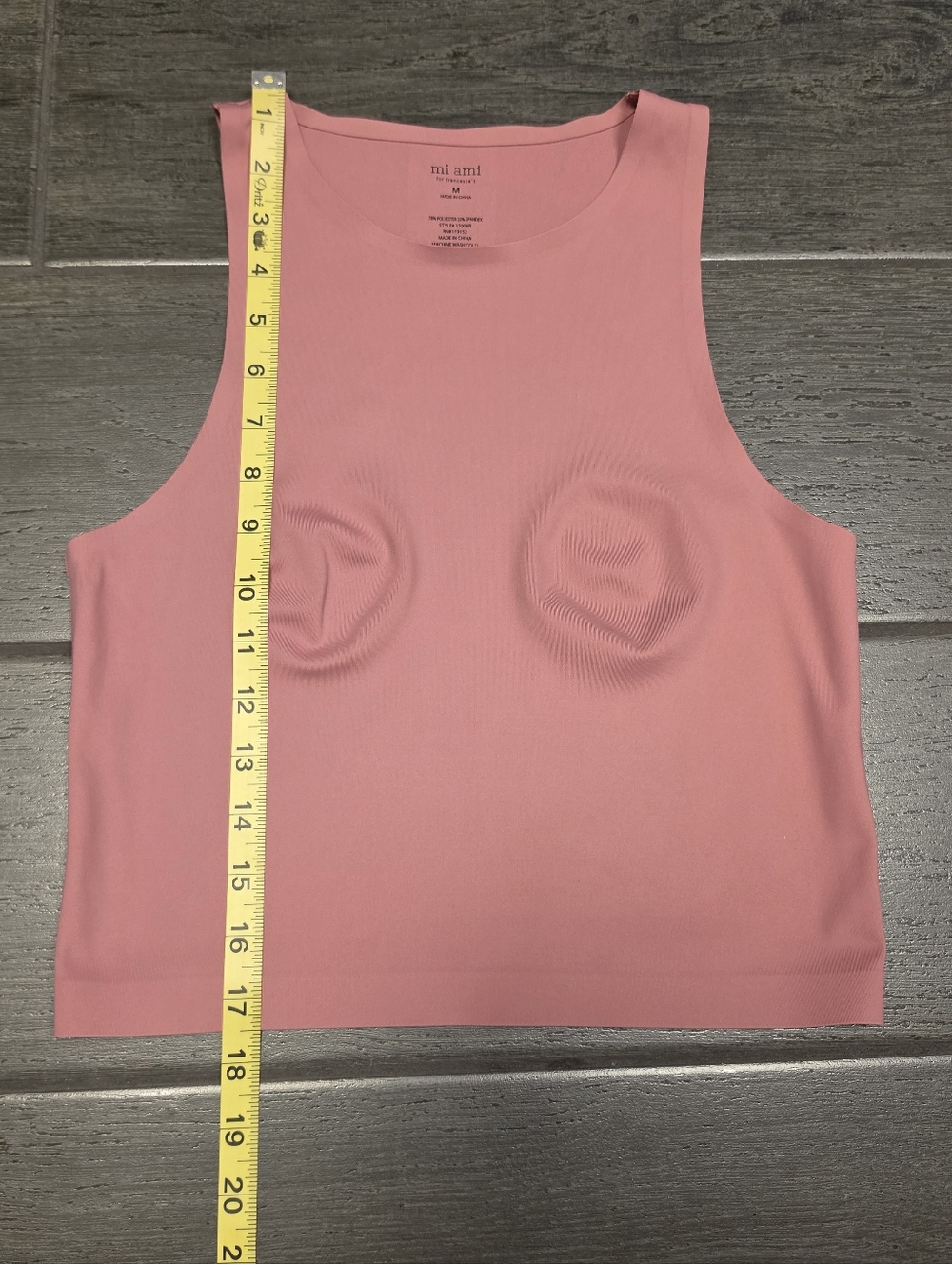 FRANCESCA'S Mi Ami Buttery Soft Dusty Pink High-Neck Sleeveless Stretchy Top - Picture 6 of 7